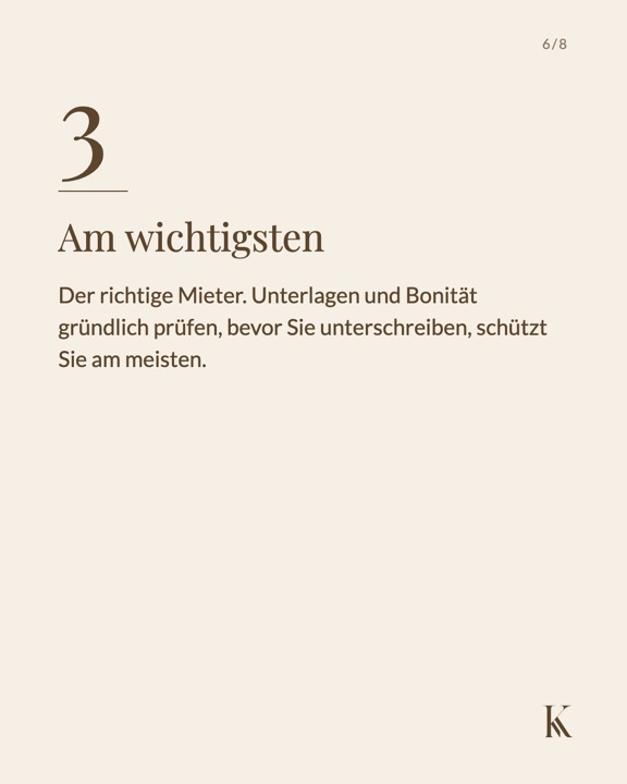 Am wichtigsten ist der richtige Mieter: Unterlagen und Bonität gründlich prüfen